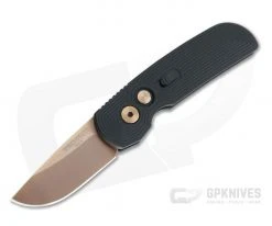 Protech Calmigo "Tron" Rose Gold 154CM Black CA Legal Automatic 2245